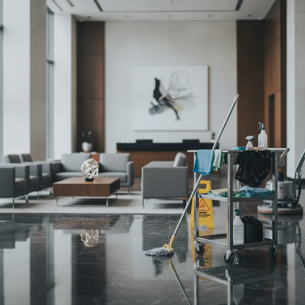 Commercial Janitorial Services - No Face and No Text